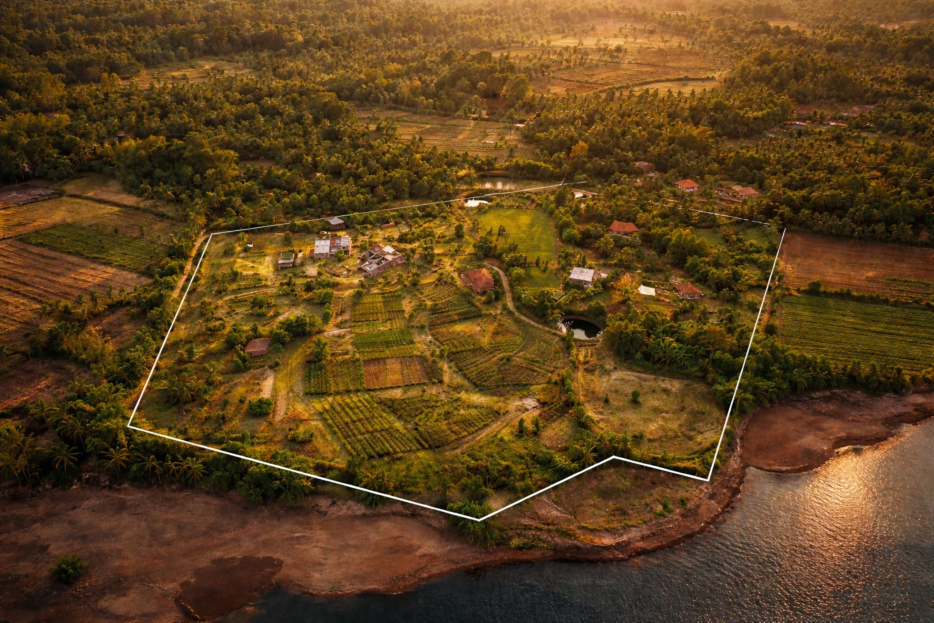 The farm from above